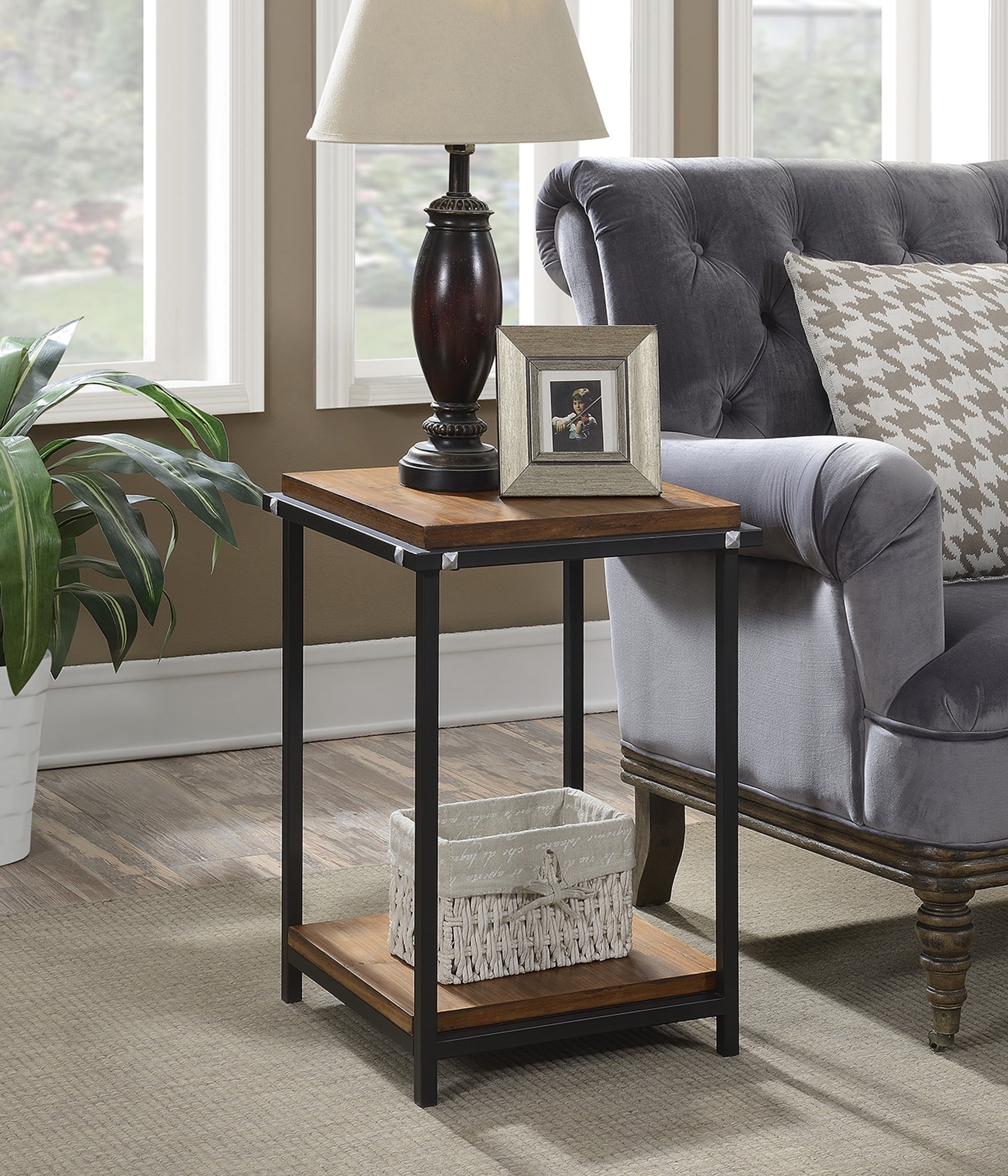 Convenience Concepts Nordic Square End Table