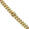 thumbnail image 4 of LOVEBLING 10K Yellow Gold 13mm Hollow Miami Cuban Chain Necklace with Box Lock (28), 4 of 5