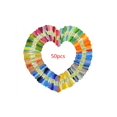 thumbnail image 1 of Premium Rainbow Color Embroidery Floss - Cross Stitch Threads - Friendship Bracelets Floss - Crafts Floss - 50 Skeins Per Pack, 1 of 5