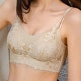 thumbnail image 4 of Xdegoge Lace Bras for Women Elegant No Underwire Seamless Spaghetti Straps Full Coverage Bralette Scalloped Lounge Fashion Smooth Everyday Bra, 4 of 6