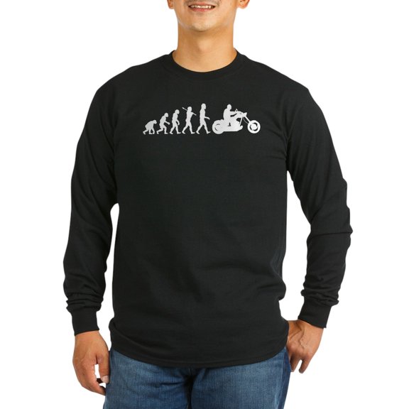 CafePress - Biker Long Sleeve Dark T Shirt - Long Sleeve Dark T-Shirt