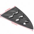 thumbnail image 4 of 2× Carbon Fiber Car Hood Vent Scoop ABS Air Flow Intake Louver Bonnet Cover Set, 4 of 5