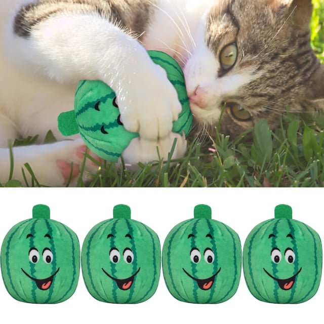 Soft Pet Toys, Dog Chew Toy, Watermelon Toy 4Pcs For Dogs