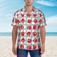 thumbnail image 4 of Goofa Sweet Red Fruit Hawaiian Shirt for Men, Unisex Summer Beach Casual Short Sleeve Button Down Shirts,Aloha Tropical Floral print shirt-3X-Large, 4 of 9
