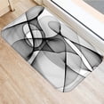 thumbnail image 5 of 1 Pcs 40x60cm Black White Geometric Pattern Anti-Slip Carpet Door Mat Doormat Outdoor Kitchen Living Room Floor Mat Rugs, 5 of 6