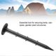 thumbnail image 1 of 50PCS Plastic Durable Garden Camping Awning Canopy Tent Peg Stake Nail (16cm), 1 of 4