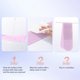 thumbnail image 5 of Paquete de 2 vendas de algodón reutilizables de color morado para reducir las arrugas y parches de gel revitalizantes e hidratantes para el cuello, 5 of 8