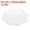 White, variant on Uxcell 12Pcs Paint Tray Palette, 3.1"/8cm Painting Palette Plastic Palette Flower Shape White