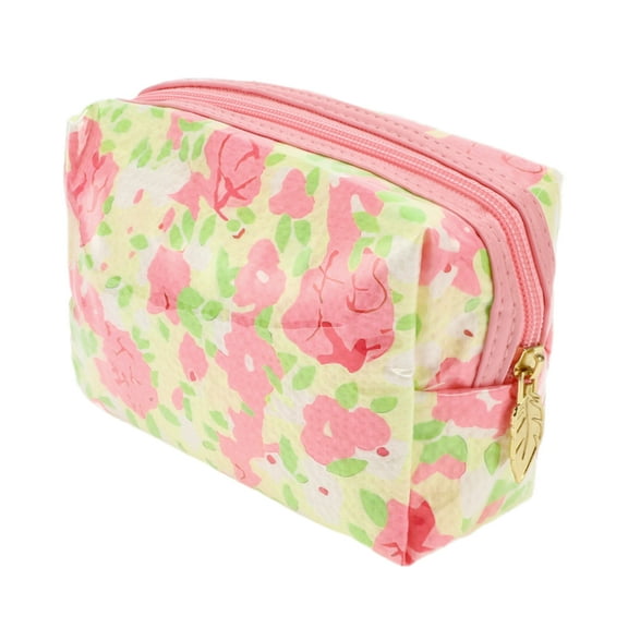 Unique Bargains 1 Pc Women Octagonal Travel Organizer Toiletry Bag for Business Travel Rose Red TPU