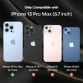 thumbnail image 2 of NIFFPD iPhone 13 Pro Max Case with Screen Protector, Heavy Duty Hard Shockproof Protective Phone Case for iPhone 13 Pro Max 6.7" Dark Blue+Blue, 2 of 5