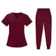 thumbnail image 2 of Conjunto de enfermería para mujer, trajes de trabajo, pantalones largos suaves, uniforme de enfermera, uniforme médico XL, 2 of 7