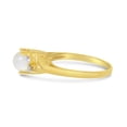 thumbnail image 4 of 10k Yellow Gold Freshwater Cultured Pearl And Diamond Ring, 4 of 6