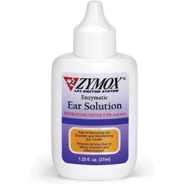 ZYMOX Enzymatic Ear Solution with 0.5-Percent Hydrocortisone, for Dog ...