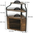 thumbnail image 7 of Zzistar Corner Bar Cabine, Wine Cabinet with Removable Glass Shelves, Sideboard Buffet Cabinet, 7 of 7