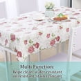 thumbnail image 6 of Unique Bargains Vinyl Rectangle Table Cover Floral Pattern Tablecloth 54" x 71", 6 of 8