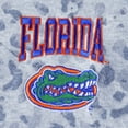 thumbnail image 4 of Women's Gameday Couture Heather Gray Florida Gators Leopard Quarter-Zip Sweatshirt, 4 of 4