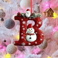thumbnail image 5 of Kbndieu 26 Letter Ornaments for Christmas Tree, Initial Ornaments Christmas Tree Decorations Ornaments Christmas Hanging Decor Gifts for Women Men Friends Family Party Indoor B, 5 of 6