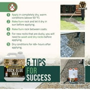 PetraMax Rock Glue for Landscape, Wide Coverage Mulch Adhesive, 32 oz