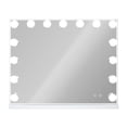 thumbnail image 4 of Spaco Vanity Mirror with Lights, Bluetooth Speaker, 15 LED Bulbs, USB Charging, 3 Color Modes, White+Silver, 4 of 7