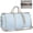 Blue, variant on Garment Duffle Bags for Travel, Convertible Carry  Garment Bag for Women, Large PU Leather Foldable Travel Bag with Shoe Pouch, 2 in 1  Suitcase Dress Suit Travel Bags,