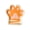 Orange, variant on Tuscom Disposable Cat Paw Shaped Paper Plates 10 Pack Orange Party Supplies for Teens Birthday Cake Dessert Cute Animal Print Tableware for Cat Lover Themed Celebration