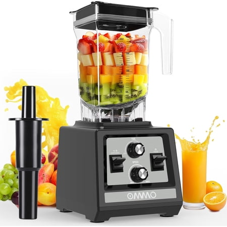 Blender for Smoothies: 1800W Peak Blenders Kitchen, 68oz BPA-Free Pitcher, Timer & Speed Control, 6 Stainless Steel Blades, Dishwasher Safe Ice Crush/Smoothies/Frozen Drinks/Grey
