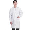 thumbnail image 1 of Professional Lab Coat for Men, Full Sleeve Poly Cotton Long Medical Coat(S-4XL), 1 of 5