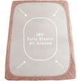 thumbnail image 4 of PURE ERA Jersey Knit Cotton Fitted Bottom Sheet ONLY Deep Pocket 15" to 20" Ultra Soft Stretchy Breathable(Dusty Pink,Queen), 4 of 6