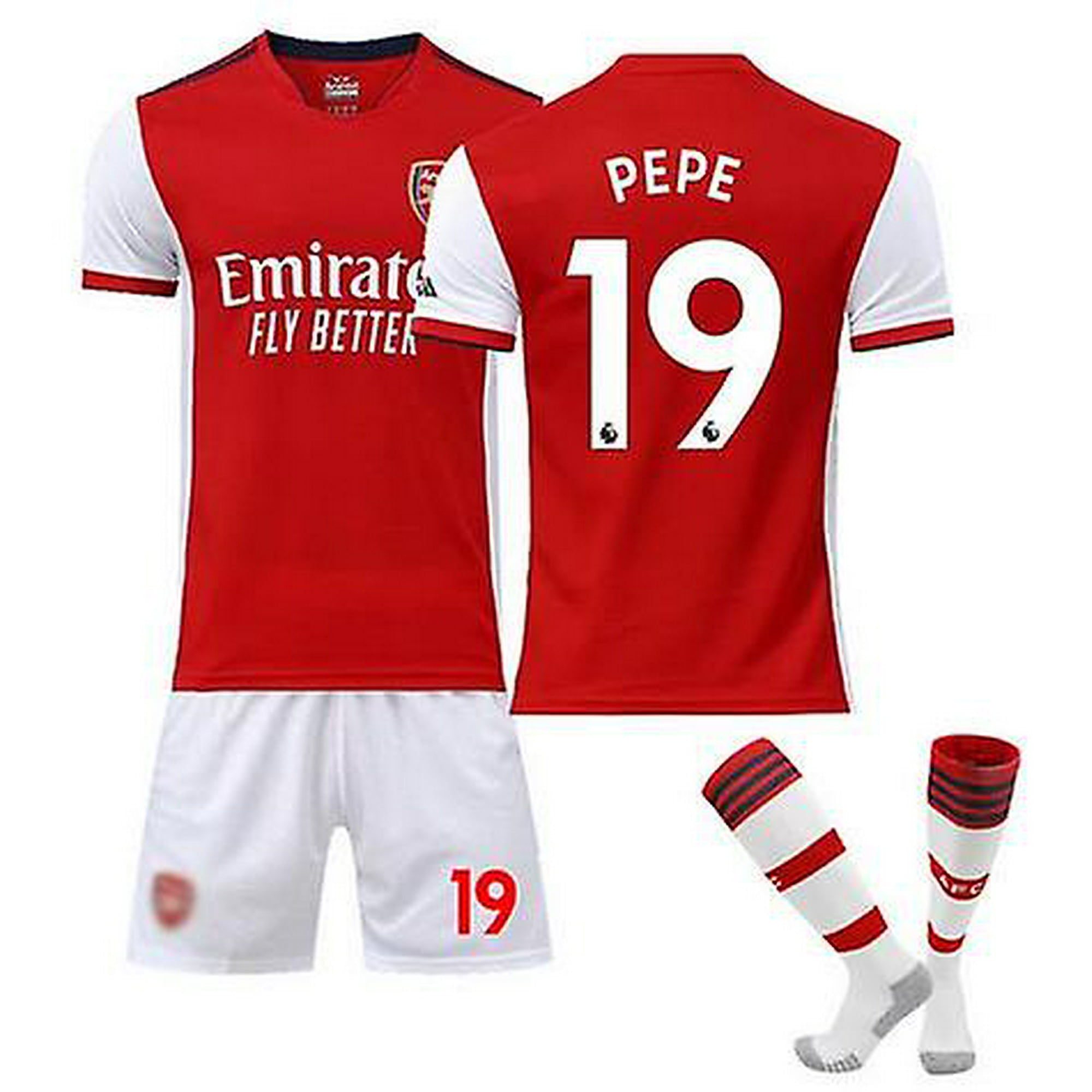 Arsenal Home Jersey 2022-2023 Saka No.7 Soccer Jersey 3-pieces Kits For  Kids Adults