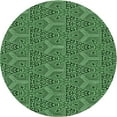 thumbnail image 1 of Ahgly Company Indoor Round Patterned Pastel Green Area Rugs, 5' Round, 1 of 6