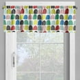thumbnail image 2 of Ambesonne Colorful Valance Pack of 2, Hand-drawn Shapes Abstract, 42"X12", Multicolor, 2 of 5