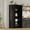 Black Ash, variant on Kojooin 60-Inch Black Storage Cabinet, Double-Door Pantry with Adjustable Shelves, Suitable for Kitchen Or Bathroom Storage