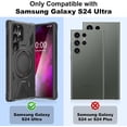 thumbnail image 2 of Samsung Galaxy S24 Ultra Case with Kickstand  Grade Drop Phone Case with 360°Rotate Magnetic Ring Stand for Galaxy S24 Ultra 6.8 inch - Black, 2 of 7