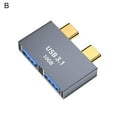 thumbnail image 2 of Adaptateur Type-C à Double Port, Transmission Stable, Convertisseur Type-C vers USB 3.0 Robuste pour Macbook, 2 of 8