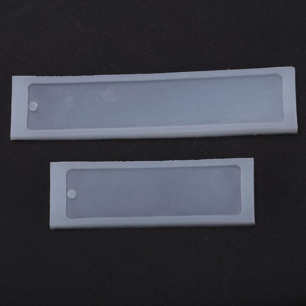 2pcs Bookmark Silicone Molds - Feather Shaped Resin Molds For DIY Jewelry & Crafts, With Hole Pins