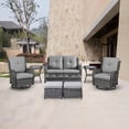thumbnail image 2 of POCASSY 8 Piece Rattan Sofa Seating Group with Cushions, 2 of 11