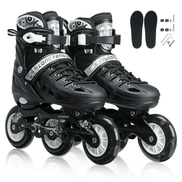 begaan druiven Wiskunde Speed Skates Professional Inline Speed Skating Racing Skates 3-Wheels  Single-Row Roller Skates for Youth Adult Men and Women - Walmart.com