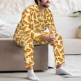 thumbnail image 7 of Daiia Hot Dog 3 for Men's Long-Sleeved Pajama Set – Soft & Comfortable Sleepwear Button-Up Pajamas Cozy Lounge Wear-Large, 7 of 7