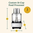 thumbnail image 3 of Cuisinart 14-Cup Food Processor, 720 W Motor, Extra-Large Feed Tube, Stainless Steel Attachments, 3 of 9