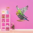 thumbnail image 3 of Cute Cockatiel Colorful Budgie Parrots Birds Wall Art Sticker Designs Vinyl Stickers For Home House Walls Rooms Windows Bedroom Decoration Size (28x28 inch), 3 of 3