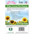 thumbnail image 2 of NuAngel White Cotton Flat Diapers, 6 Count, 2 of 2