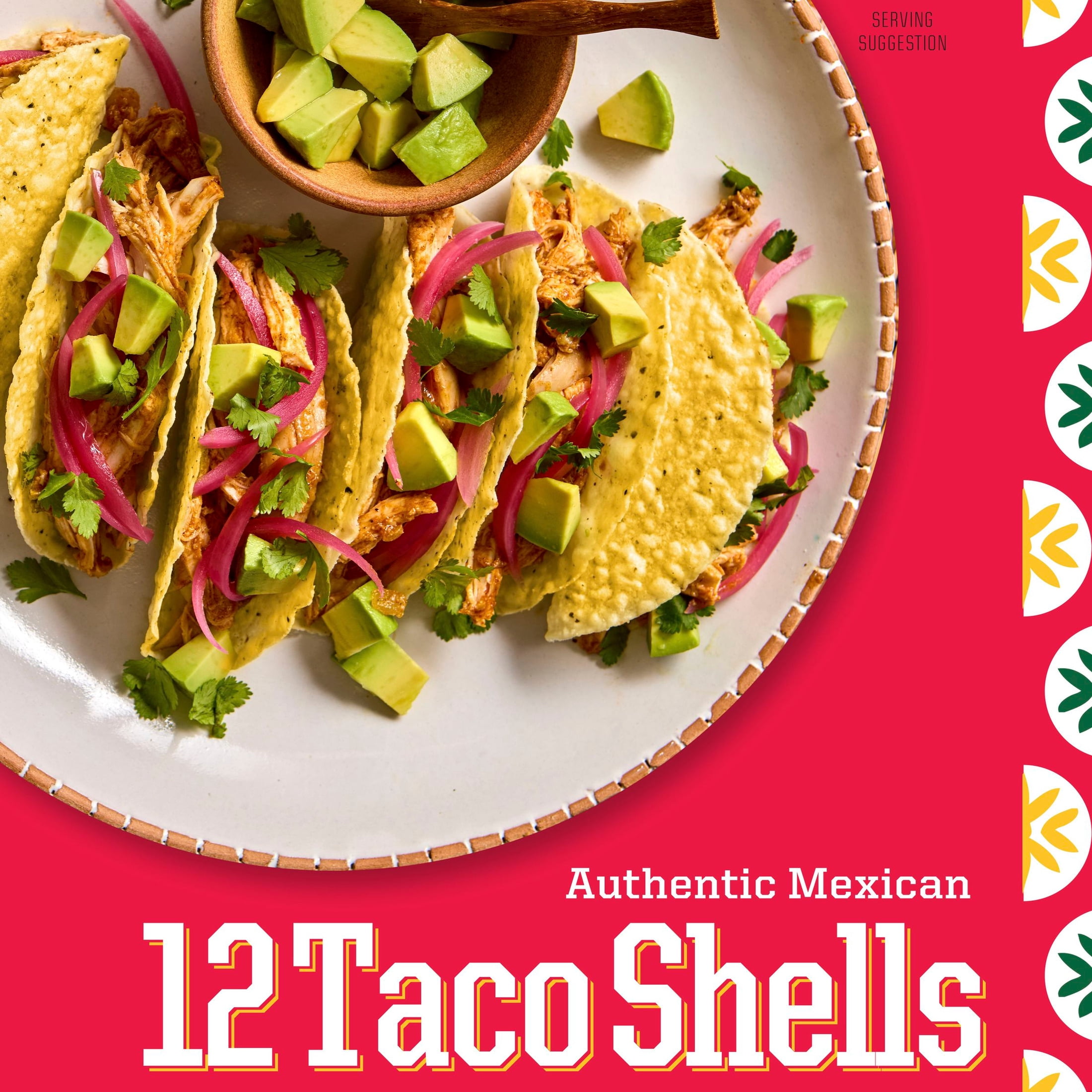 La Tiara Authentic Mexican Yellow Corn Taco Shells, Meal Prep, 12 Count, 2.5 oz