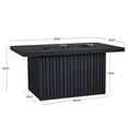 thumbnail image 4 of Calvin 52" Rectangle Metal Propane Fire Pit Table with Hidden Tank in Black Coral, 4 of 9