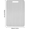 thumbnail image 2 of Titanium Cutting Board Double-Sided Titanium Kitchen Chopping Board Cutting Mat Portable Serving Tray for Vegetable(Extra Large), 2 of 7
