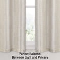 thumbnail image 6 of Shininglove Kitchen Curtains 30inch Rod Pocket Window Treatment Set of 2, Beige, 6 of 7