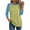 Yellow-plus size tops, variant on FNFYFH 3/4 Sleeve Tops for Women Plus Size Baseball Style Tees Color Block Three Quarter Raglan Shirt