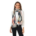 thumbnail image 2 of FORMRS Womens Scarf Winter Soft Long Big Warm Shawls Wrap Tassel Scarves, Geometric Pattern, 2 of 9