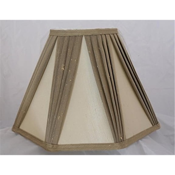 Cal Lighting 10.5" Oval Rolled Trim Durable Hardback Fabric Lamp Shade in White