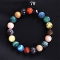 thumbnail image 2 of SUSHANG Planetary Bracelet 1 Pack Solar System Bracelet 7 Chakras Natural Stone Bracelets for Women Men Stress Yoga Beads Elastic Bracelet Bangle, 2 of 9