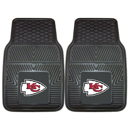 Kansas City Chiefs 2-pc Vinyl Car Mats 17"x27"